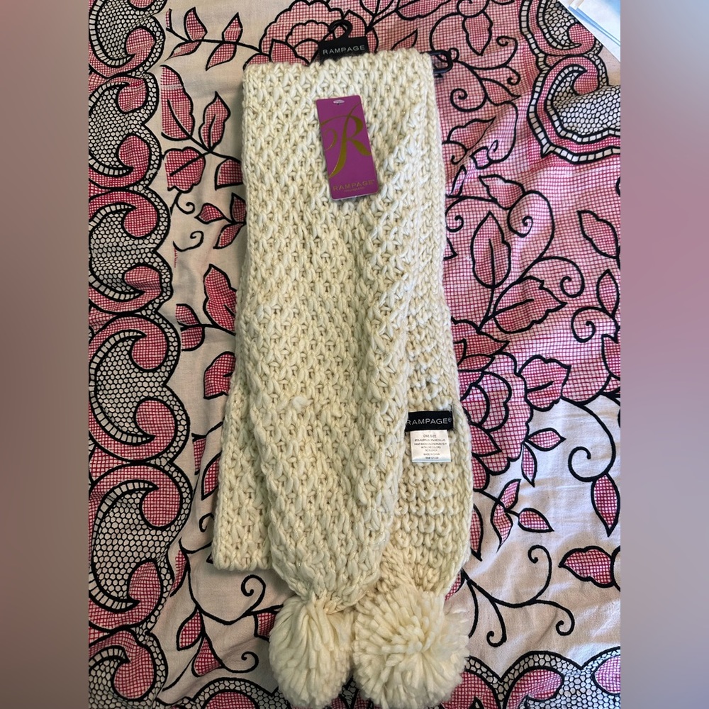Cream colored scarf